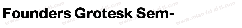 Founders Grotesk Sem字体转换